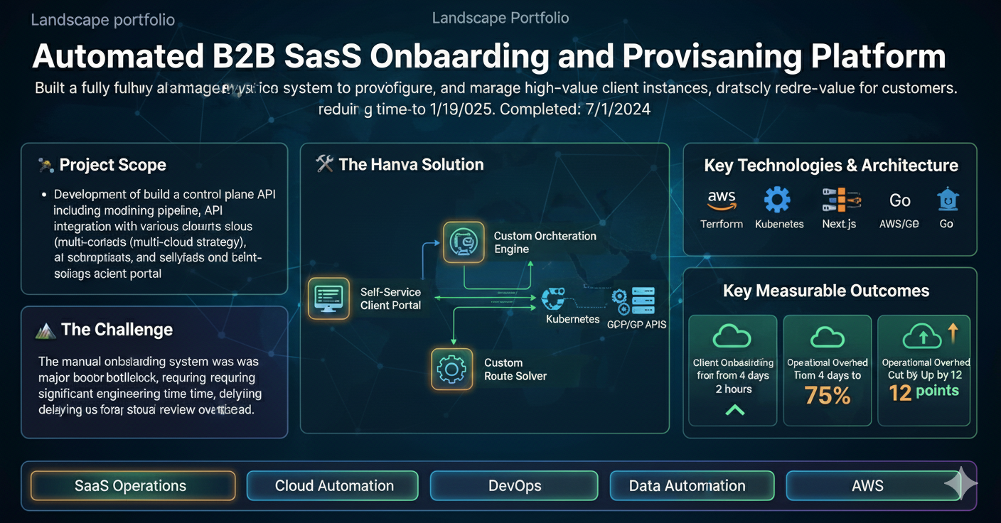 Automated B2B SaaS Onboarding and Provisioning Platform cover